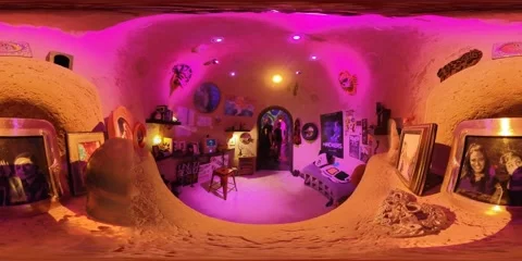 Area 15 immersive entertainment experience in Las Vegas Stock Footage 218037758