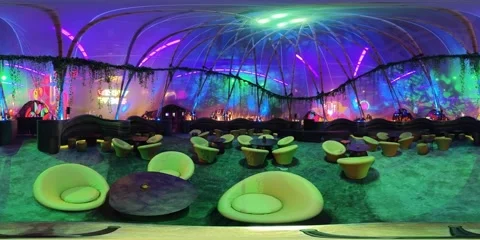 Area 15 immersive entertainment experience in Las Vegas Stock Footage 218053772