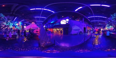 Area 15 immersive entertainment experience in Las Vegas Stock Footage 218070920