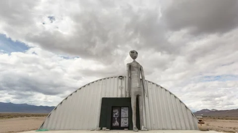 Area 51 Alien Bunker 库存影片 52211845