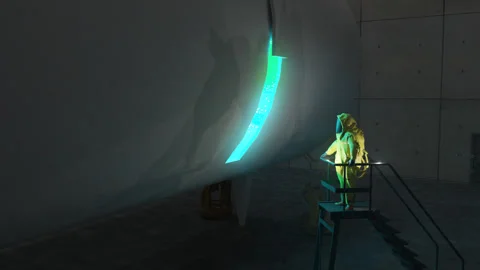 Area 51 Bunker with UAP Stock Footage 254376774