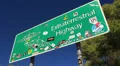 Area 51 ET Highway Sign 04 Nevada USA HD Footage