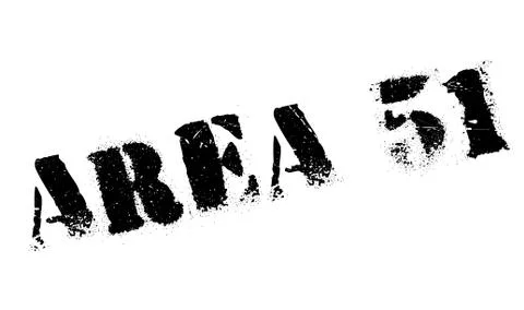 Area 51 rubber stamp Illustrazione stock