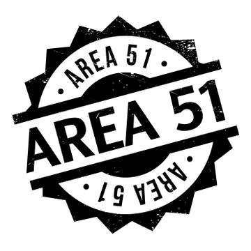 Area 51 rubber stamp Illustrazione stock