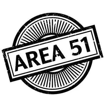 Area 51 rubber stamp Illustrazione stock
