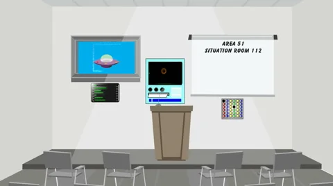 Area 51 Situation Room:  Looping Stock Footage 51444943