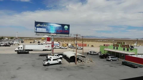 Area 51 Visitor Center Stock Footage 166662526