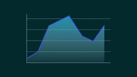 Area chart infographic element Video Animated Background Stock Footage 339754113