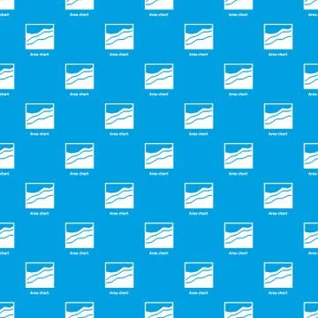 Area chart pattern vector seamless blue Illustrazione stock