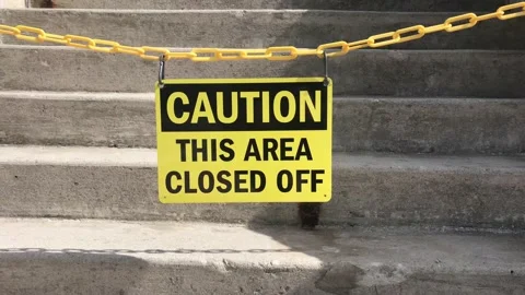 This area is closed off Stock-Footage 205076460