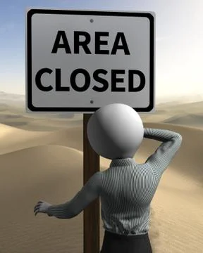Area closed Stock Illustration
