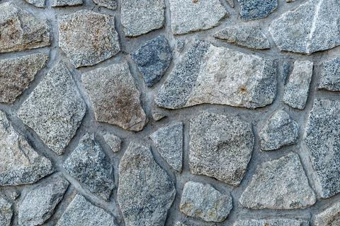An area composed of large, gray irregular stones 写真素材