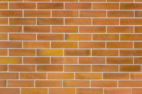 Area consisting of facing imitation bricks. 스톡 사진