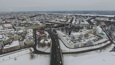 The Area Of The Epiphany In Yaroslavl Stock Footage 93360771