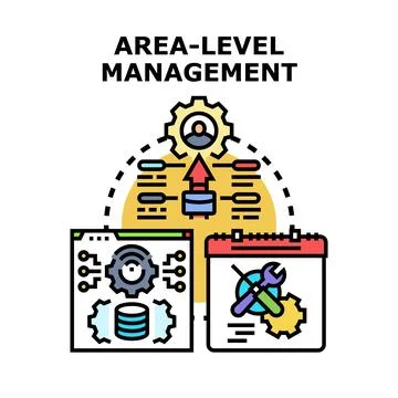 Area level management process optimization planning 库存插图
