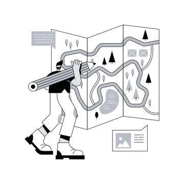 Area management abstract concept vector illustration. Stock Illustration