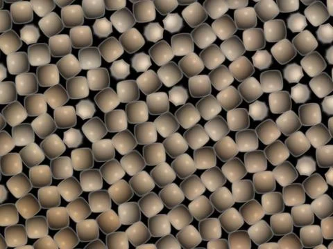 Area of many small rounded squares Stock Photos