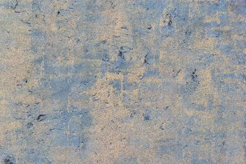 An area of the old surface with a wiped light blue paint Stock Photos