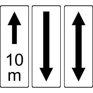 The area of operation of prohibiting signs. Vector image. Stock Illustration