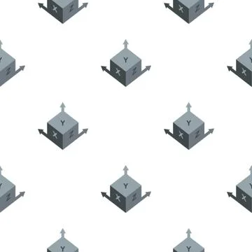 Area or size dimension pattern seamless Illustrazione stock