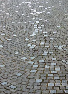 The area paved with stone. Background Stock Photos
