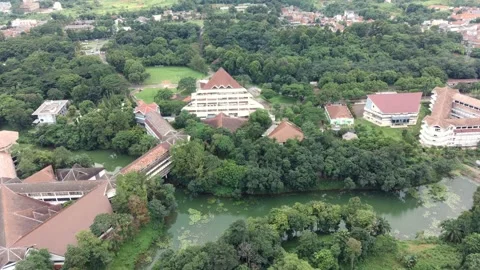Areal IPB rektorat Stock Footage 296674341