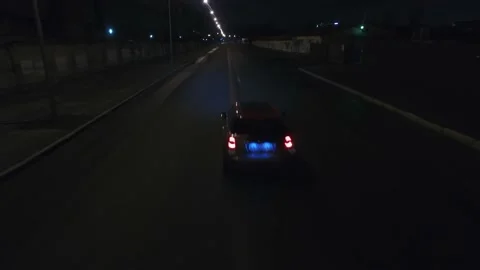 Areal shot of the car. Mini Cooper Stock Footage 211085014