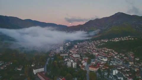 Areal View of Devin Bulgaria 스톡 동영상 142874785