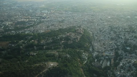 AREAL VIEW GRANADA Stock Footage 124174114