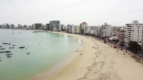 An areal view of Salinas beach Stock Footage 150522640