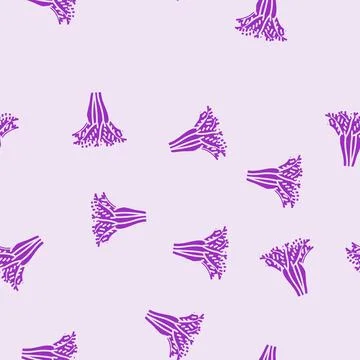 Areca palm tree glyph seamless pattern Stock Illustration