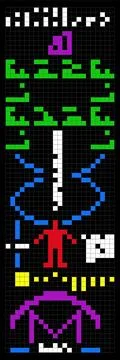 Arecibo message sent into space, Puerto Rico Stock Illustration