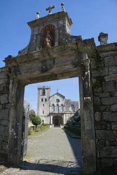 Areias de Vilar, Portugal - March 15, 2023: The Church of San Salvador de Vilar Stock Photos