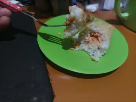 Arem arem traditional snack from java Stock Photos