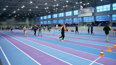 Arena for athletes Stock Footage 185438930