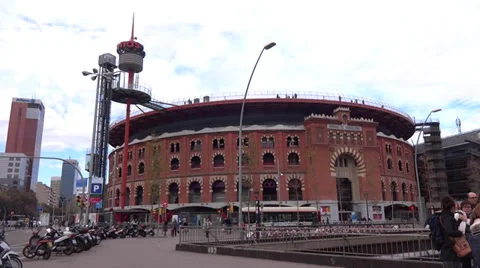 Arena of barcelona 스톡 동영상 35602481