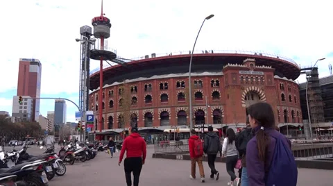 Arena of barcelona Stock-Footage 35602518