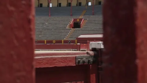 Arena for bullfighting. lima in Peru. empty arena. hot day. Stock Footage 230953150