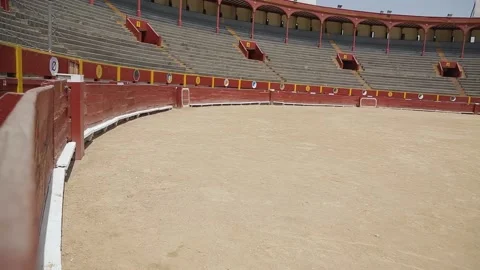 Arena for bullfighting. lima in Peru. empty arena. hot day. Video stock 230953157