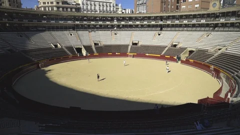Arena for Corrida in Spain Stock Footage 96164051