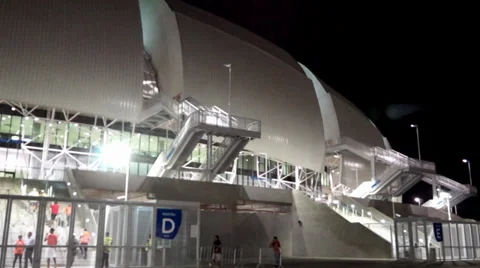 Arena das Dunas - Copa do Mundo - Brasil  - 2014 - Cidade sede Natal Stock Footage 36422767