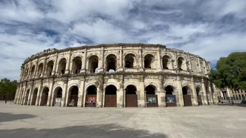 Arena of Nîmes Stock Footage 229713541