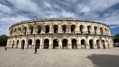 Arena of Nîmes Stock Footage 229713543