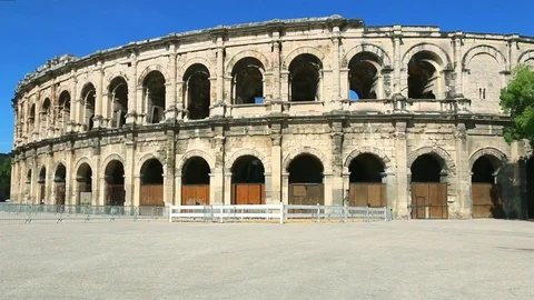 Arena of Nîmes. Gard. Stock Footage 109208931