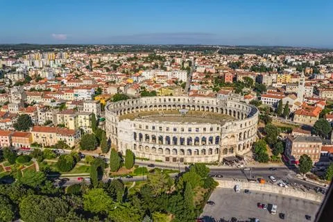 Arena in Pula Foto stock