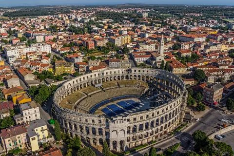 Arena in Pula Foto stock