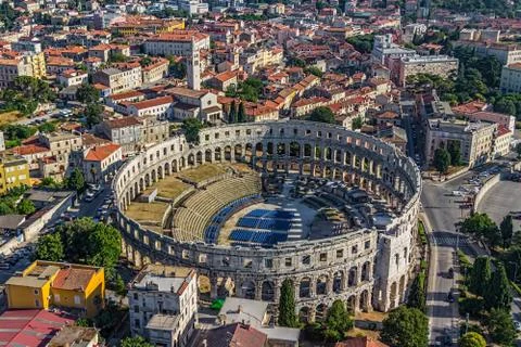 Arena in Pula Stock-Fotos