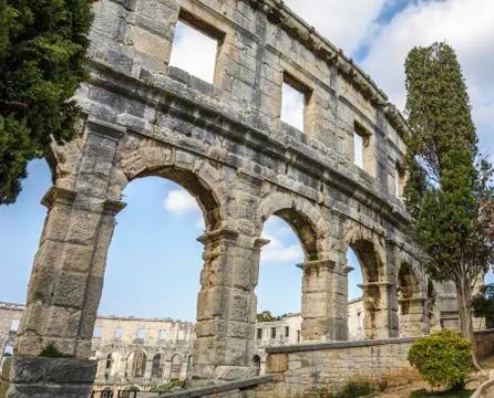 The Arena in Pula Stock Photos
