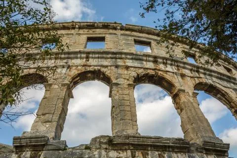 The Arena in Pula Stock Photos