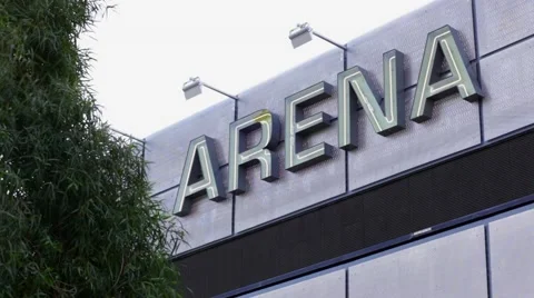 Arena Sign Stock Footage 48972581
